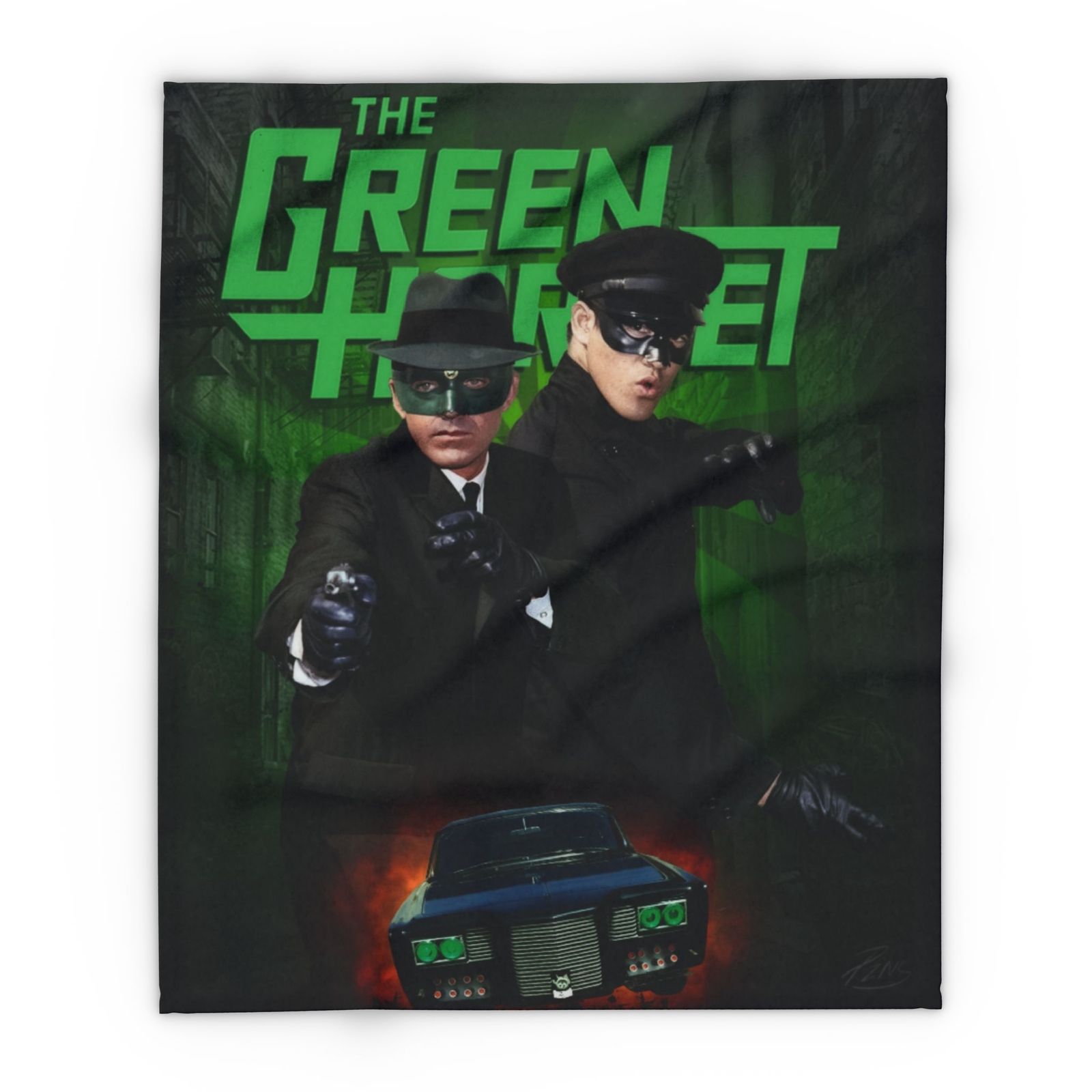 The Green Hornet Arctic Fleece Blanket 50"×60", TV Fan Cozy Throw, Classic TV