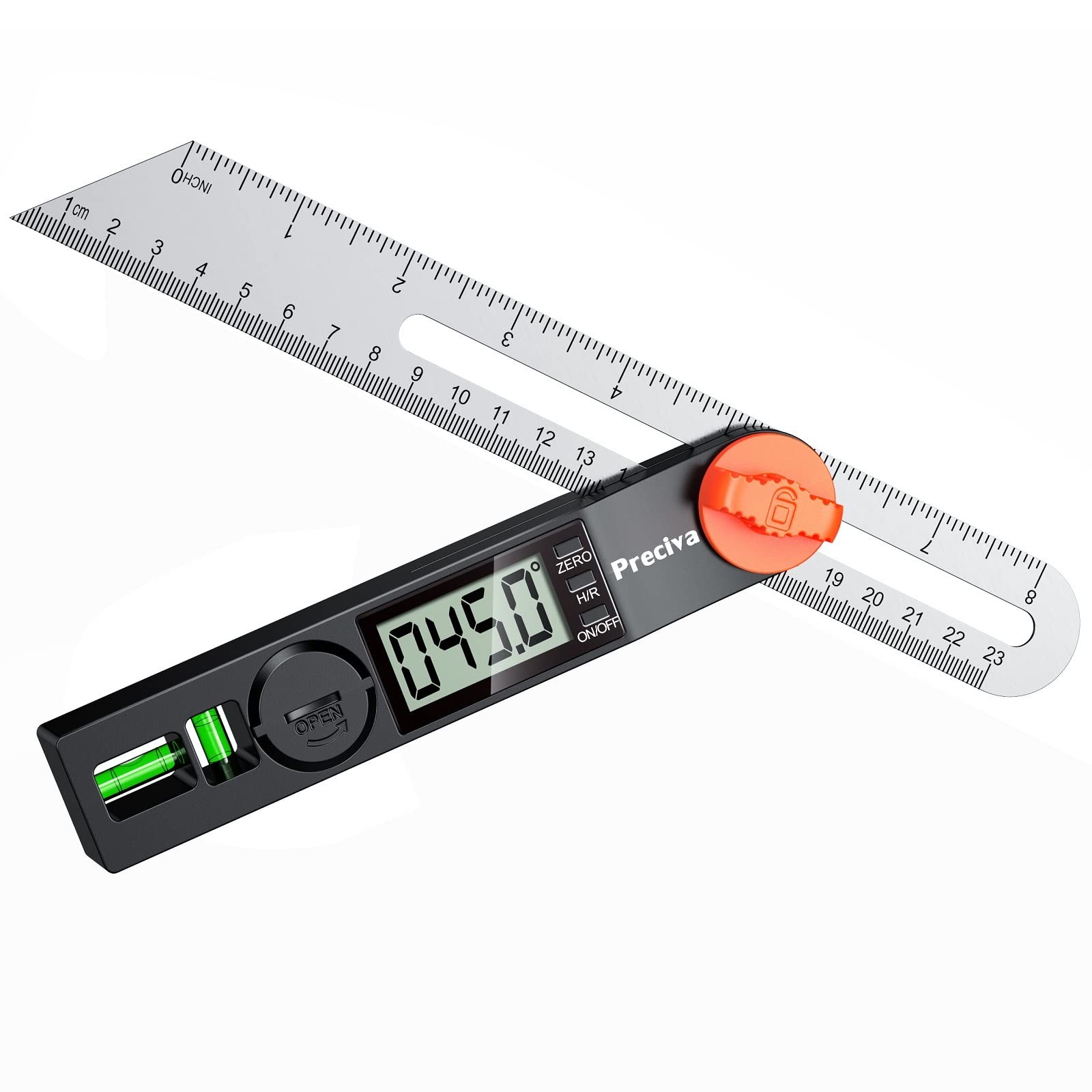Tbevel Gauge & Protractor With Horizontal And Vertical Bubble0338เธ Digital ...