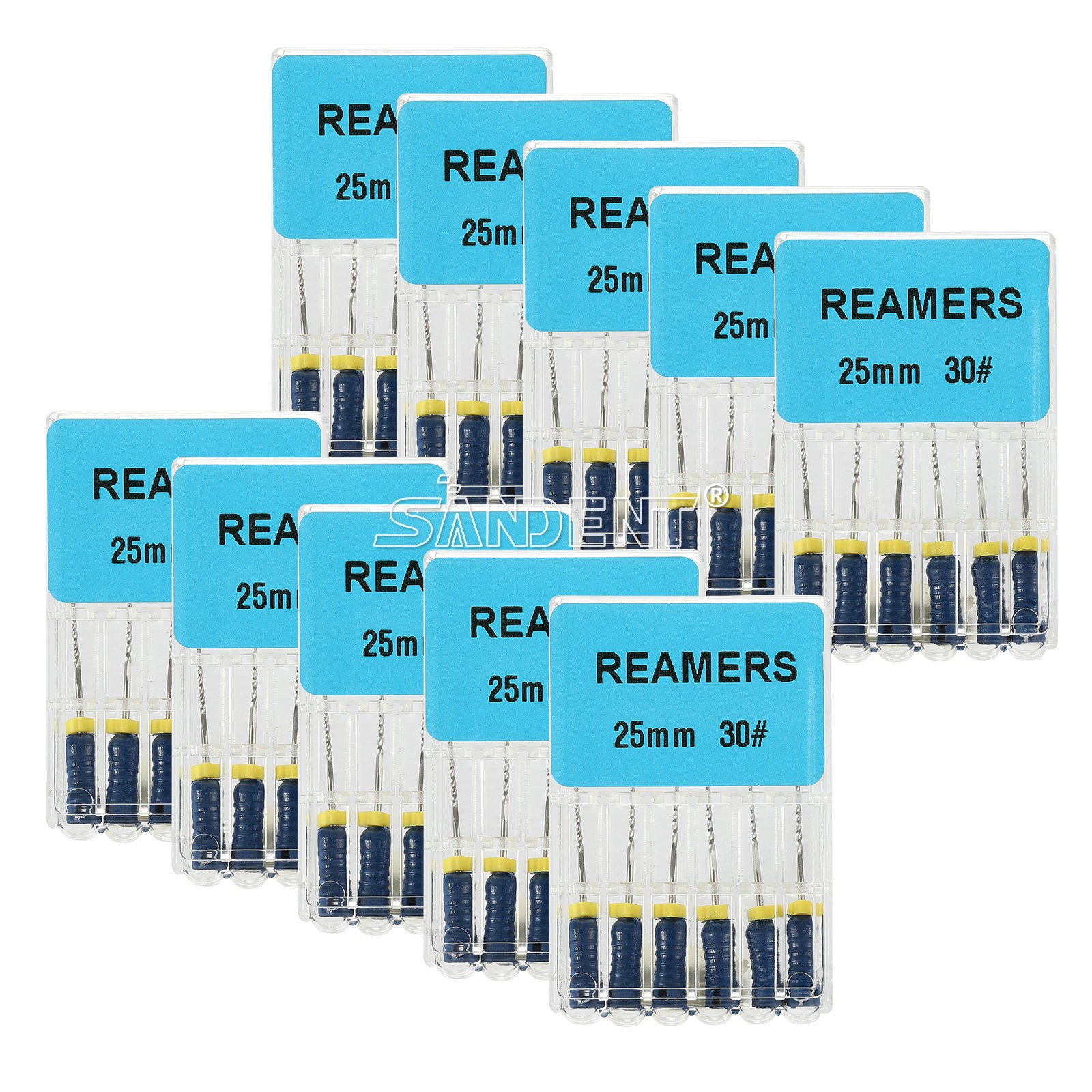 60Pcs Dental Endo Root Canal Files Reamers Hand Use Stainless Steel 25mm #30 SSR