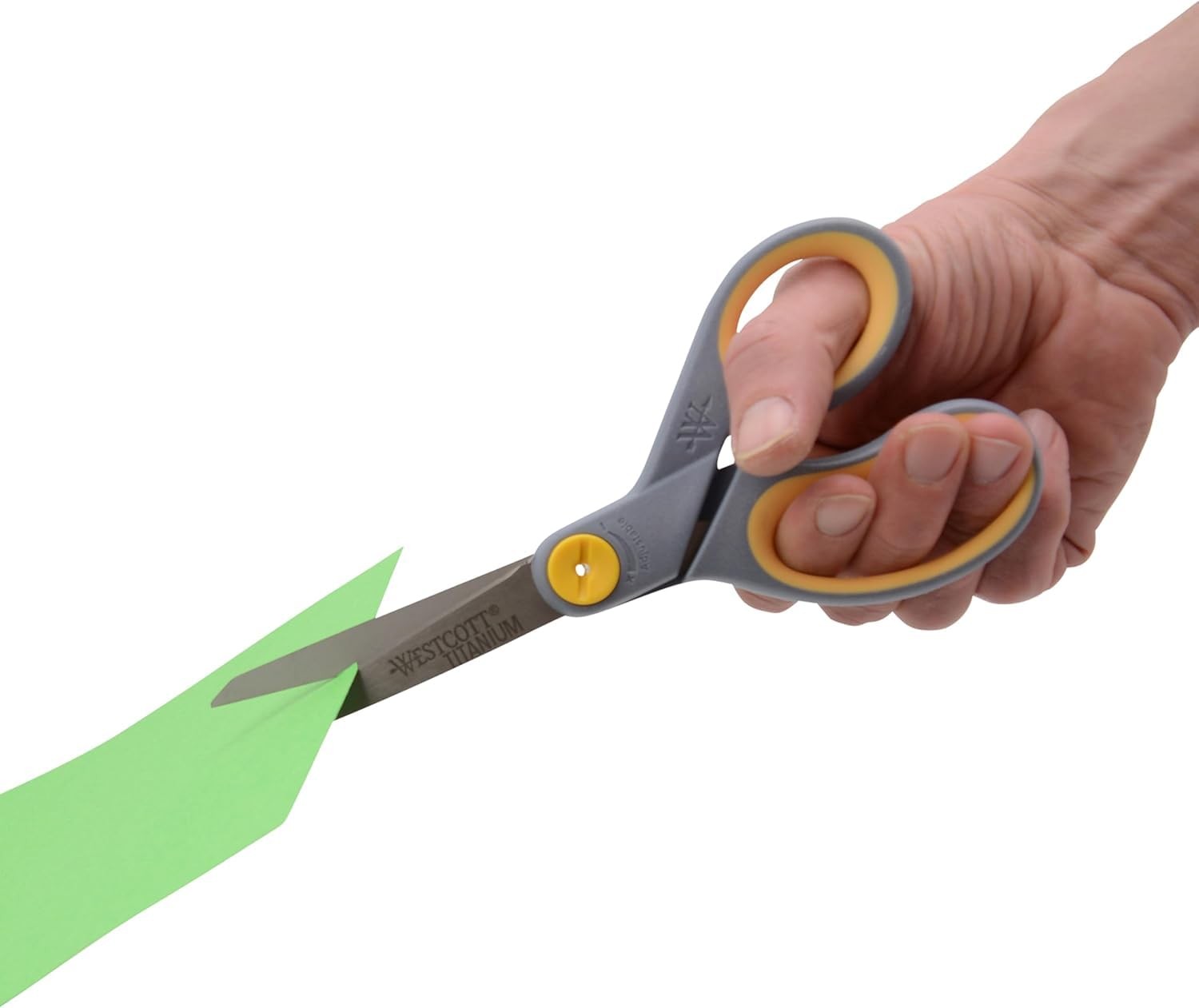Westcott 8 Titanium Bonded Scissors Adjustable Glide And Soft Handle 2-Pack-