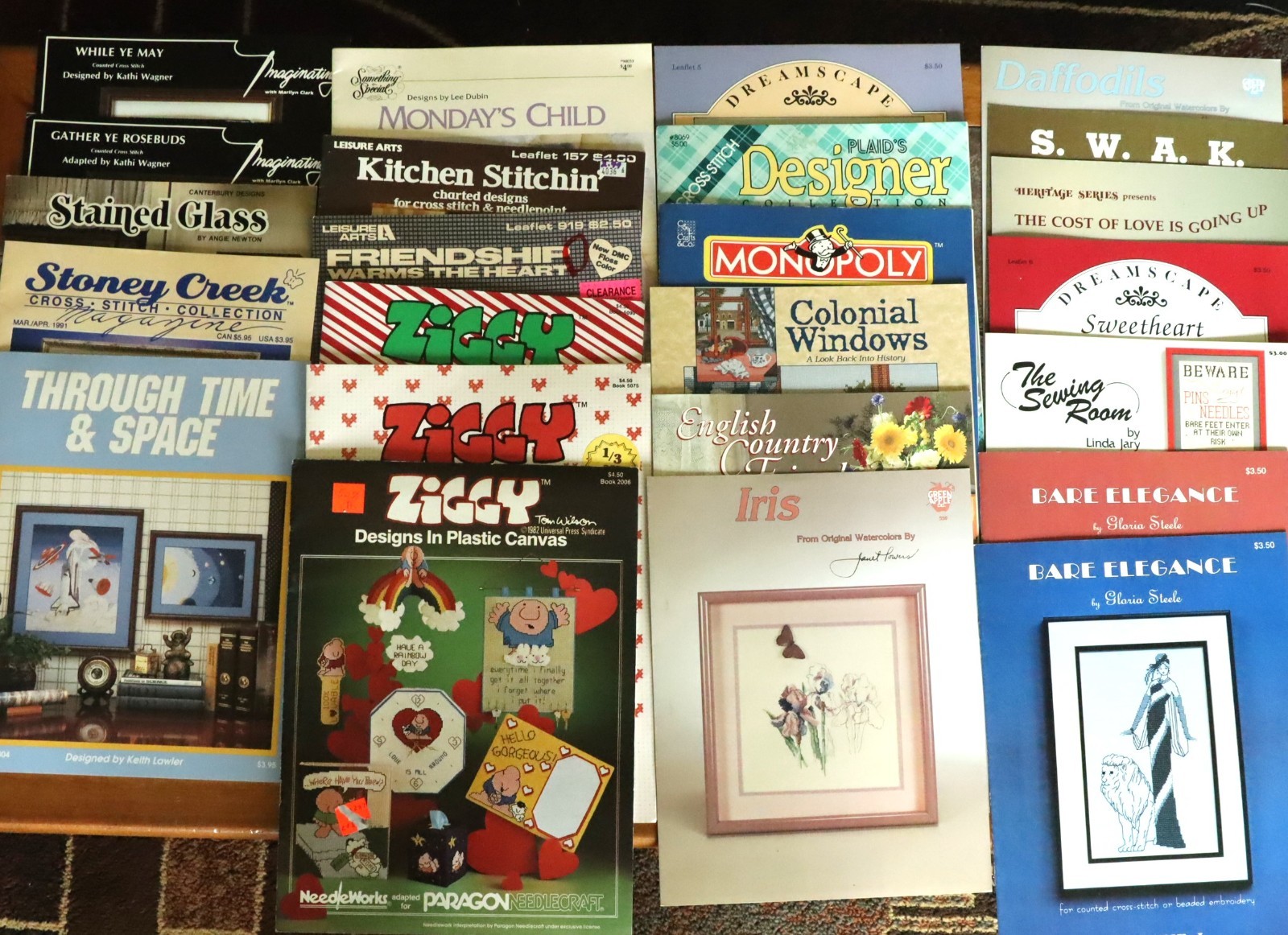 Misc Cross Stitch leaflets and 1 Stoney Creek magazine - Used