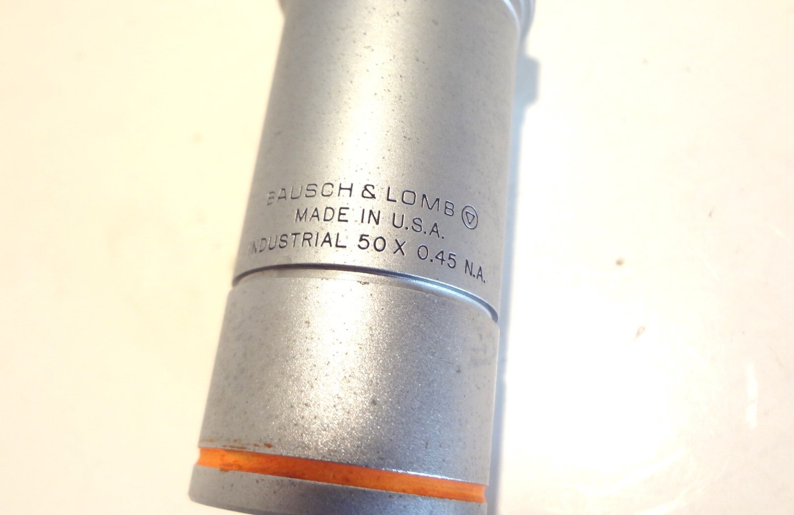 BAUSCH & LOMB INDUSTRIAL OBJECTIVE LENS 50X LONG WORKING DISTANCE **TESTED**