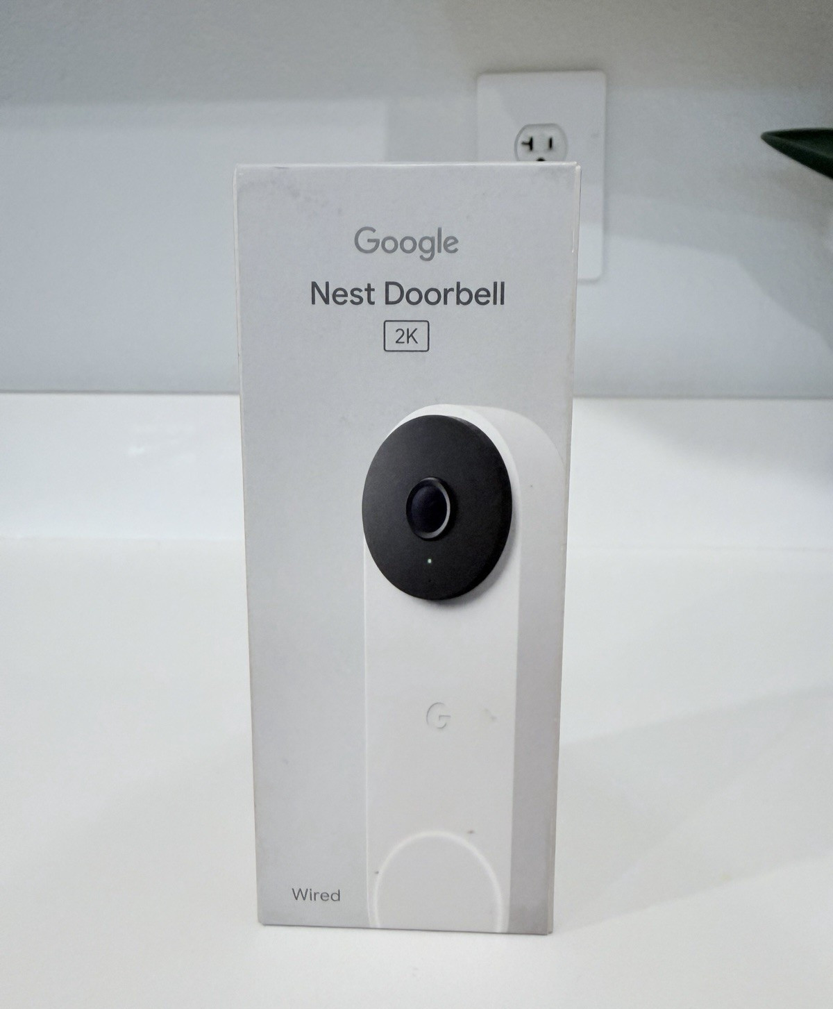 Google Nest Doorbell Wired 3rd Gen 2K HDR Snow - New Open Box, Never Used