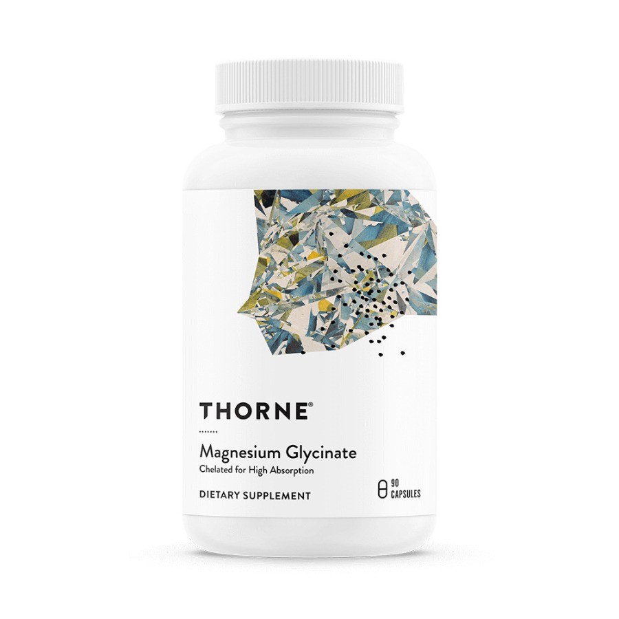 THORNE Magnesium Glycinate Chelated, high absorption Supplement 90 Capsules