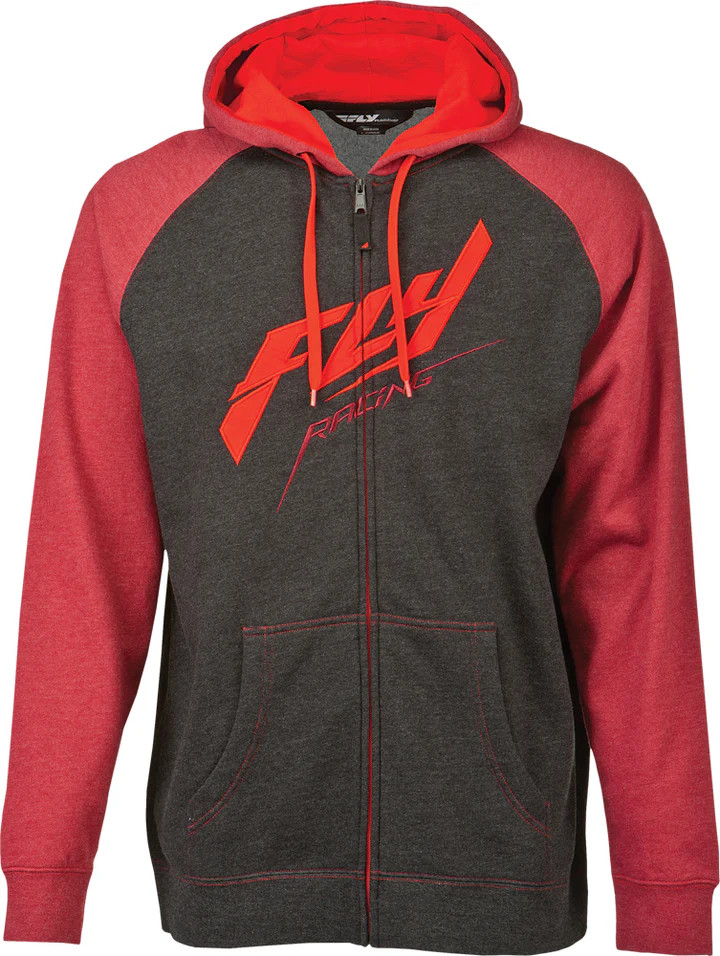 NOS FLY RACING 354-0188X FLY RAGLAN HOODY BURG/HTHR SIZE MENS X-LARGE XL