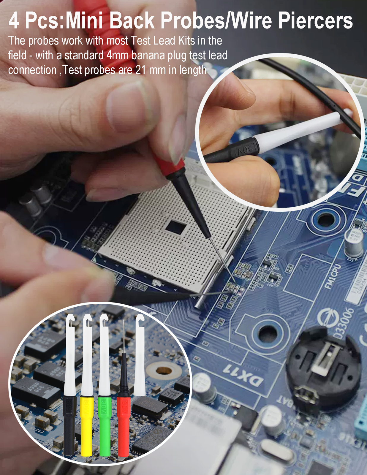 ZIBOO 804 Back Test Probe Kit, Diagnostic testing ,Electrical Troubleshooting