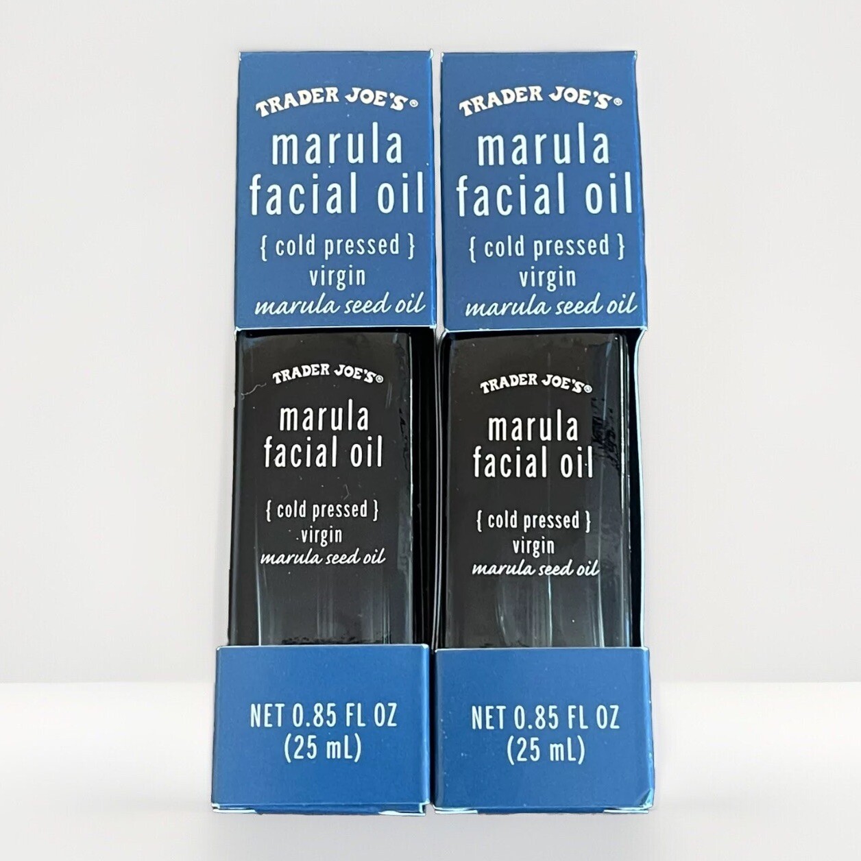 2X Trader Joe's Marula Facial Oil- Each is 0.85 fl oz / 25 ml -New - Pack of 2