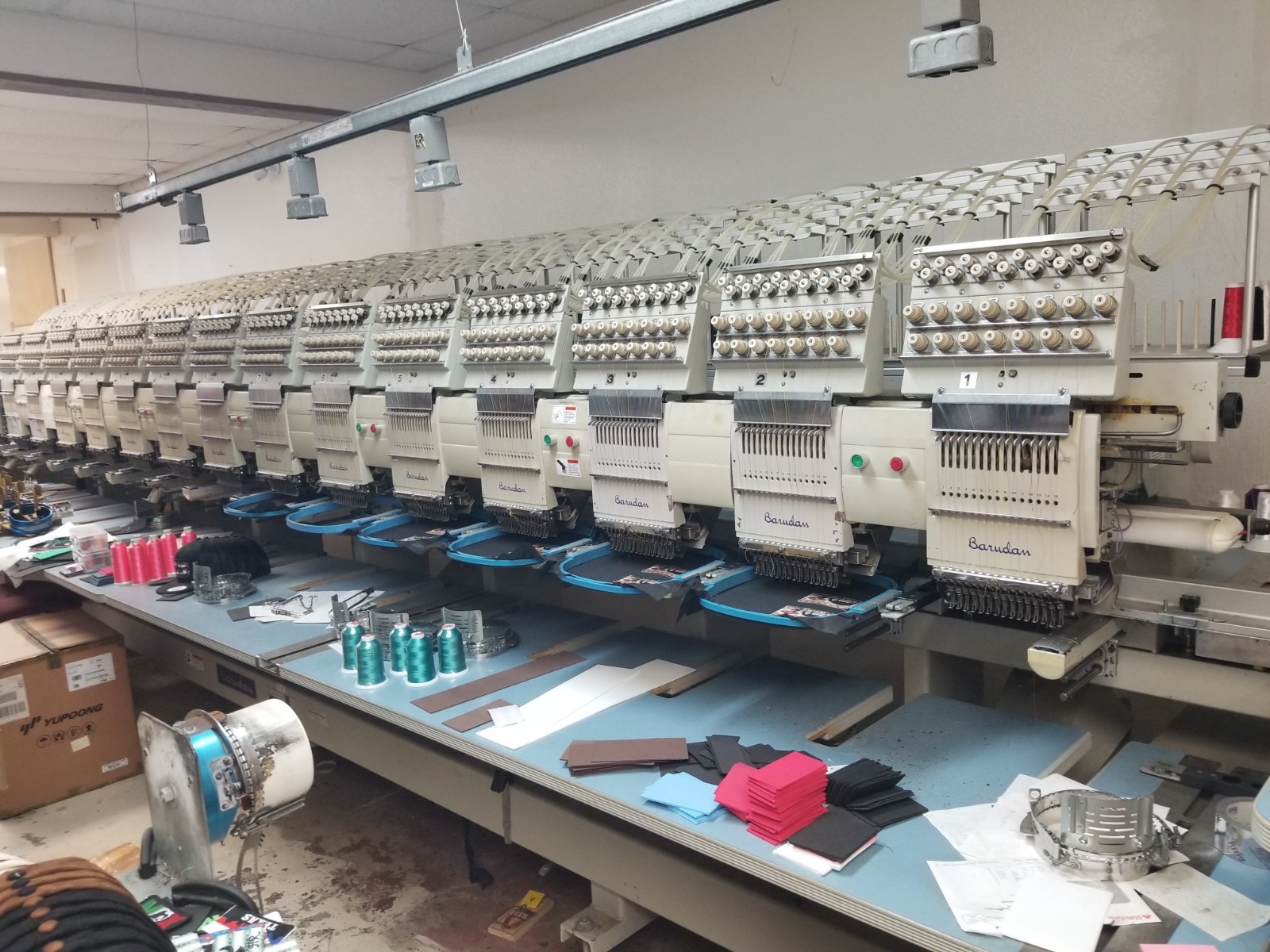 Brudan 15 Head Embroidery Machine
