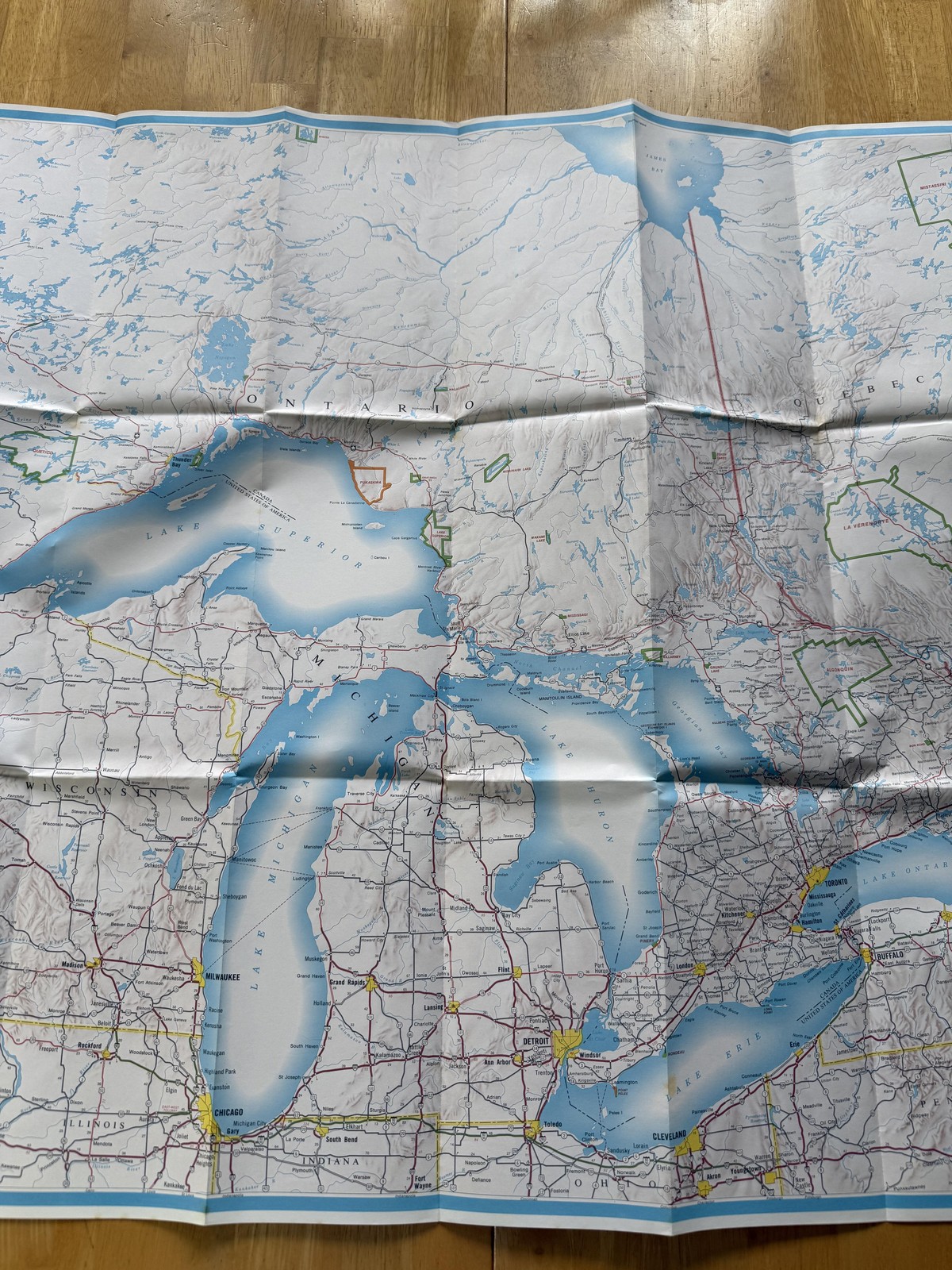 Vintage 1973 Canada Highway Map Northeastern USA Eastern Sheet Folded Brochure