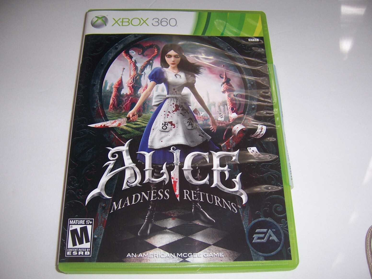 Authentic Case Box Replacement for ALICE MADNESS RETURNS Microsoft Xbox 360