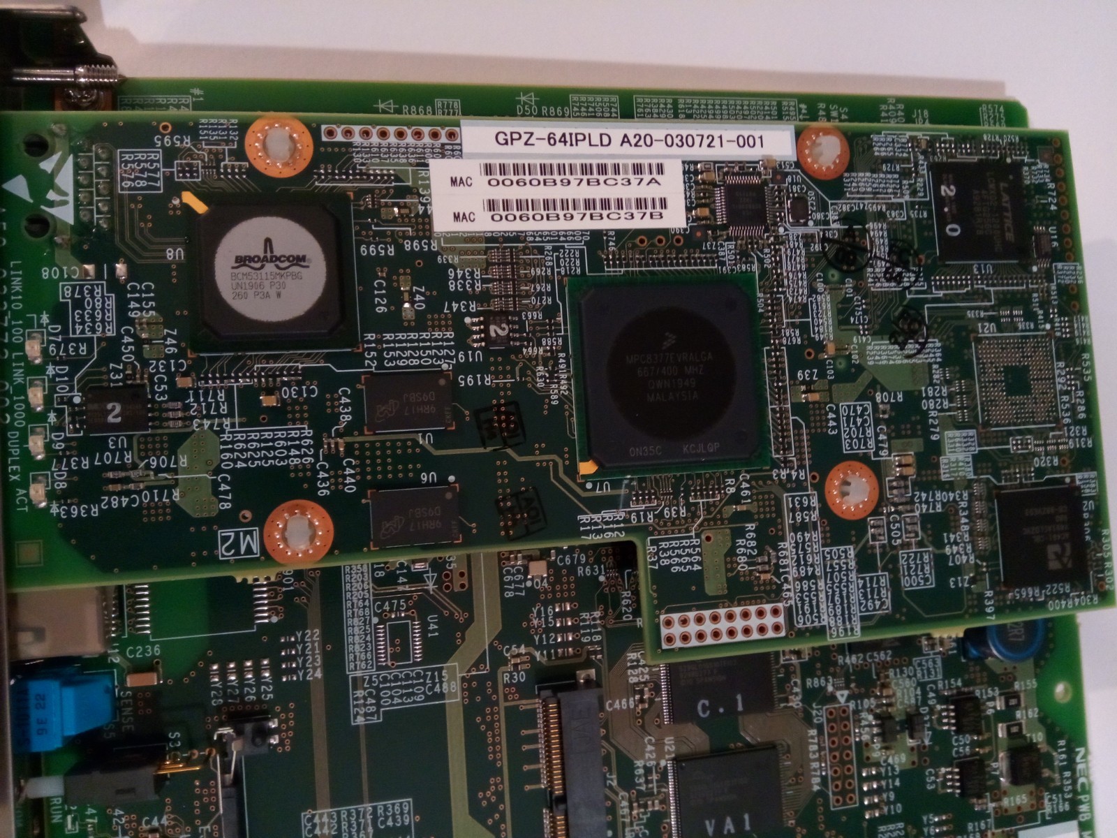 NEC CC-CP10-A WITH GPZ-64IPLD MAIN PROCESSOR BLADE MODULE