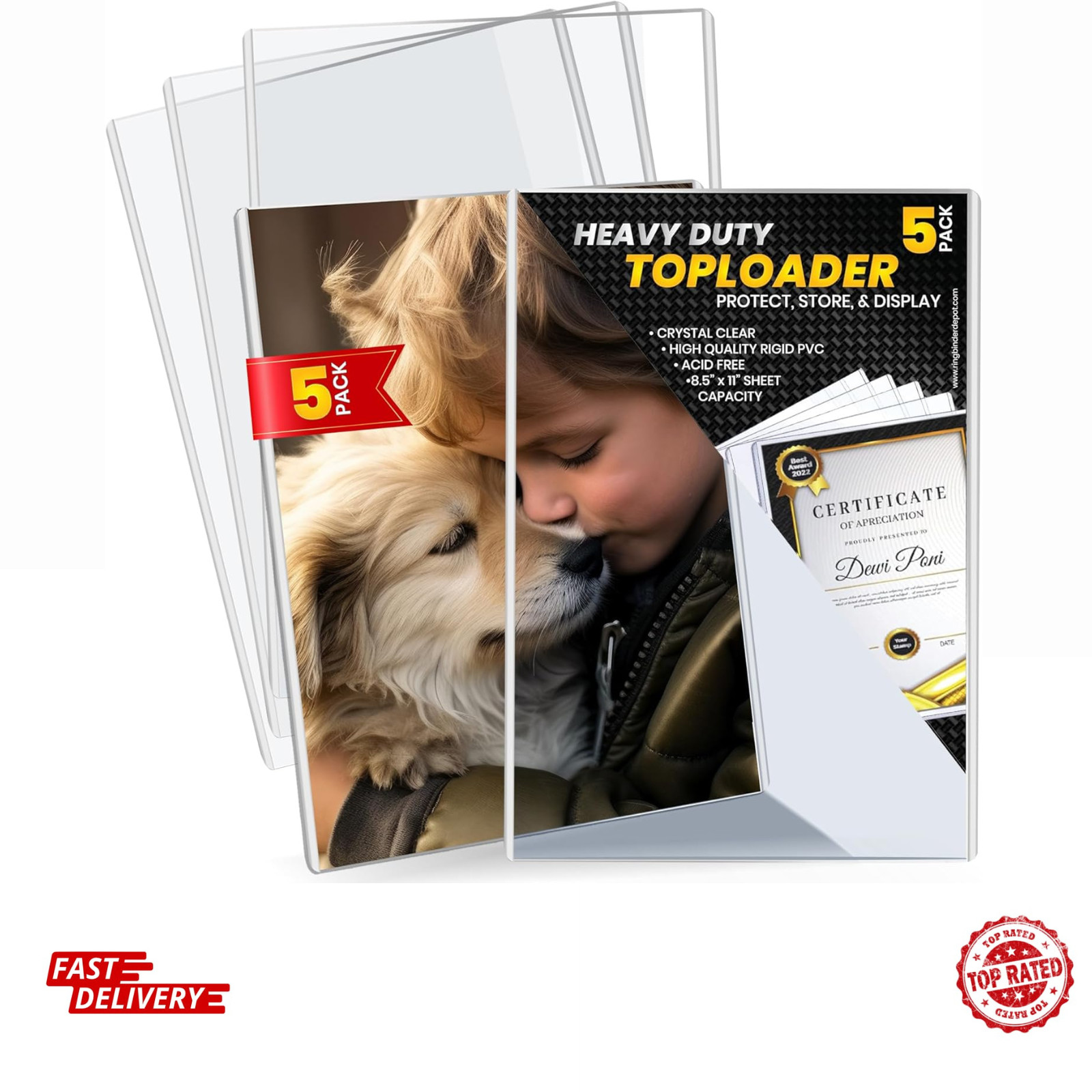 Top Loaders Comic Book - Protector Hard Case Sleeve,Toploader 8.5x11 Heavy Duty