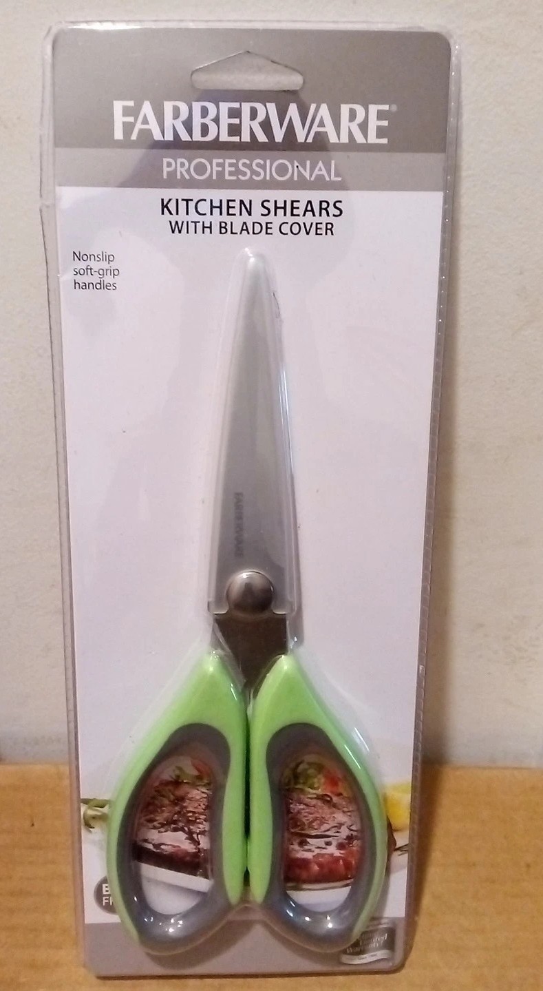 Farberware Professional SHARP Shears Kitchen Scissors W/Blade Cover 🆕