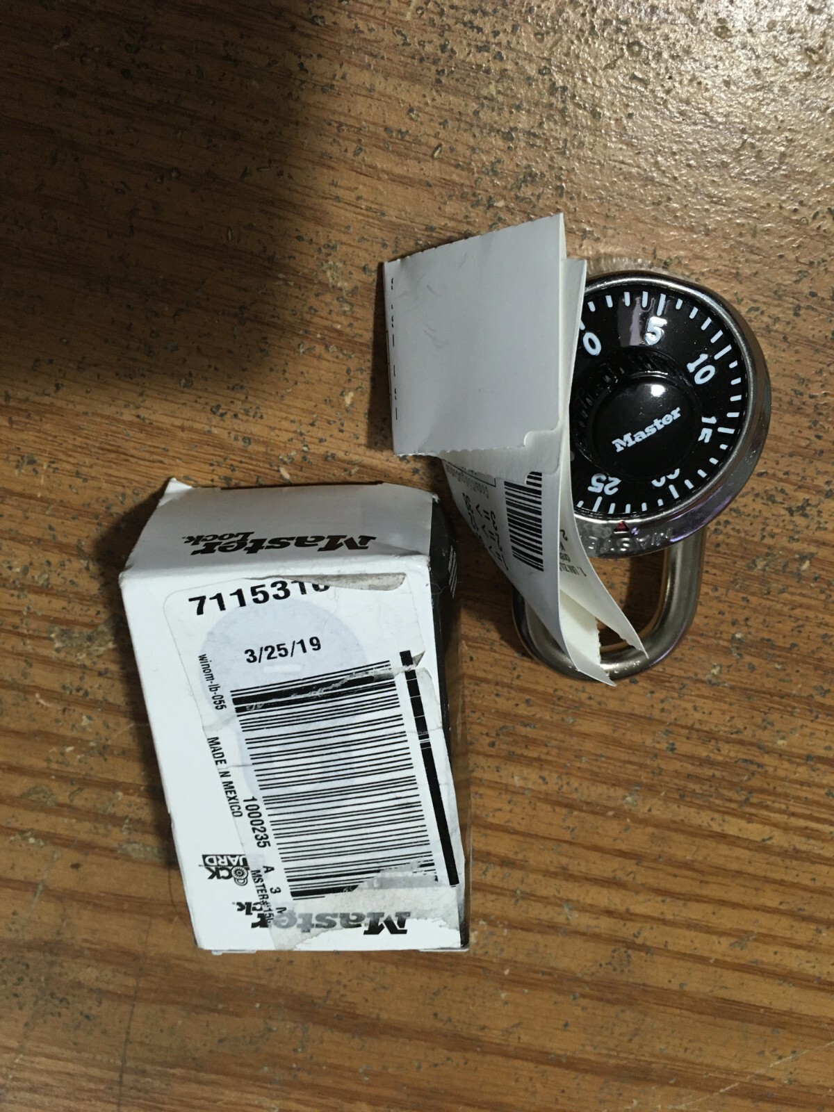 Masterlock® 3/4" Shackle Silver Body Stainless Steel 3-Digit Combination
