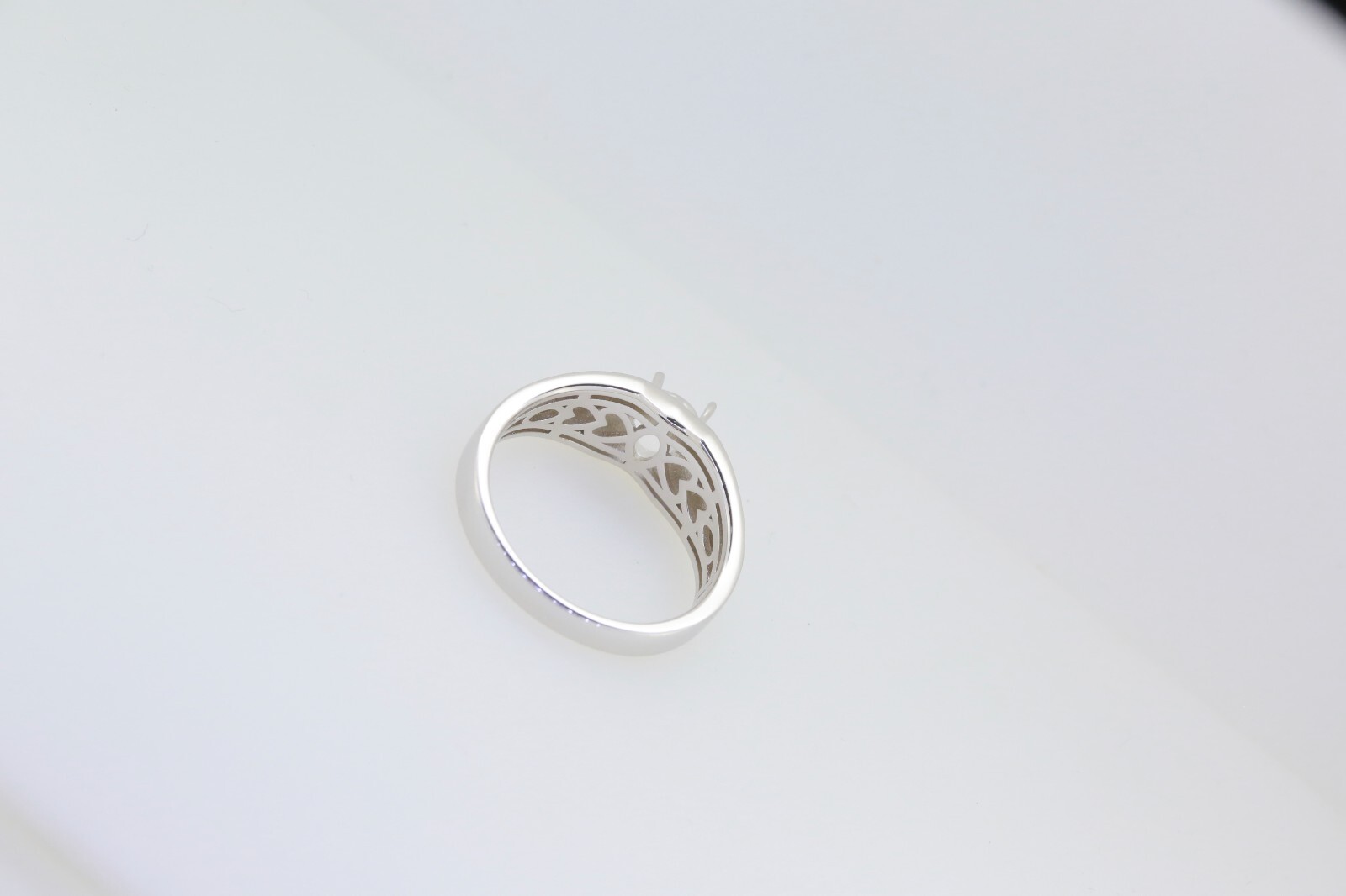Men's Sterling Silver Semi Mount Ring Setting Oval OV 8x6mm