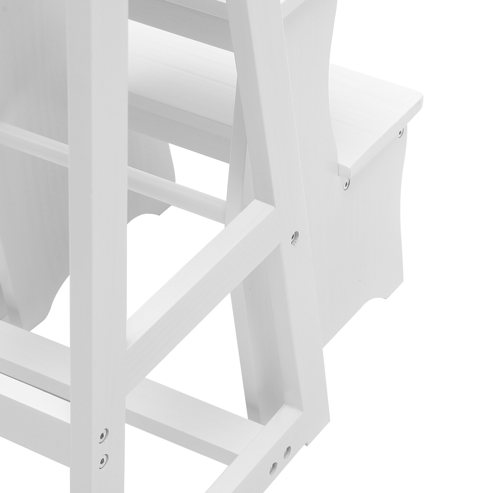 Folding Library Ladder Chair, Lightweight Portable Multifunctional Step Stool