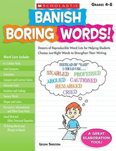 Banish Boring Words!: Dozens of Reproducible Word Lists for Helping  - VERY GOOD