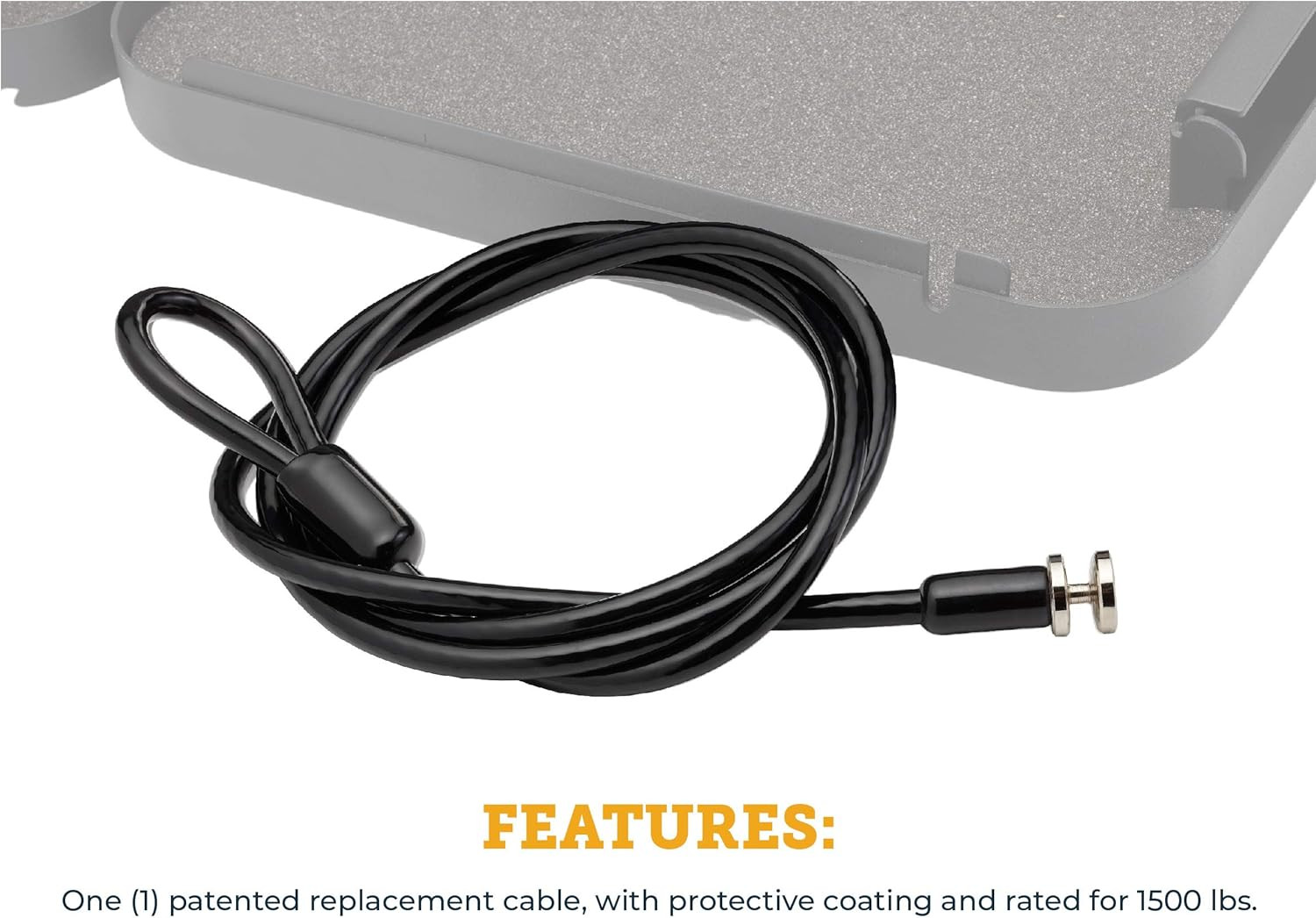 Snapsafe Replacement Cable for Lock Boxes and Portable Gun Safes, Model 75280