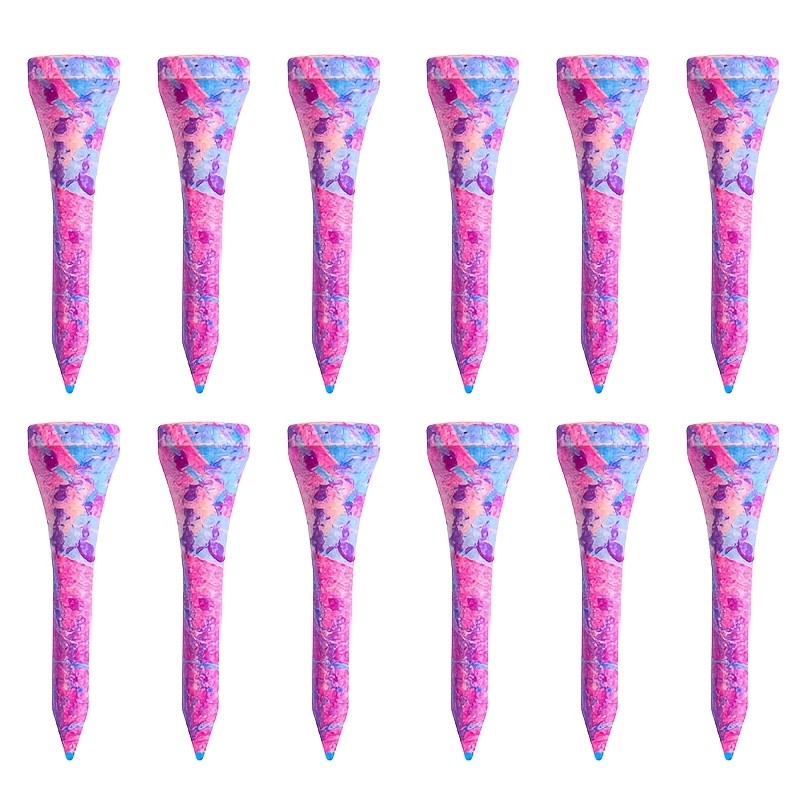 Golf Short Tees Bamboo Coloured Painted 60/120 Pcs 38mm Stylish Aesthetic Design