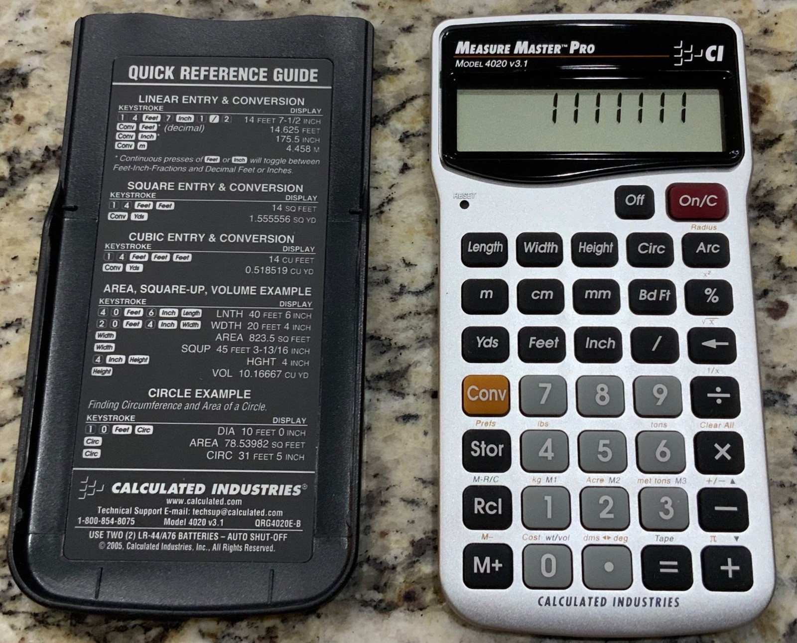 Measure Master Pro Calculator Model 4020 By Calculated Industries