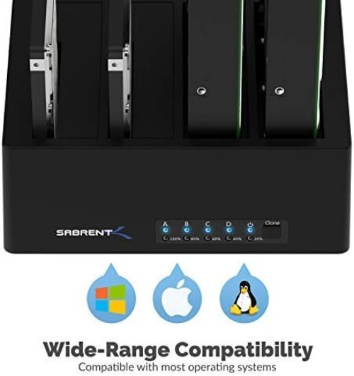 Multi-Drive USB 3.0 Docking Station - Supports 4 SATA Drives Effortlessly