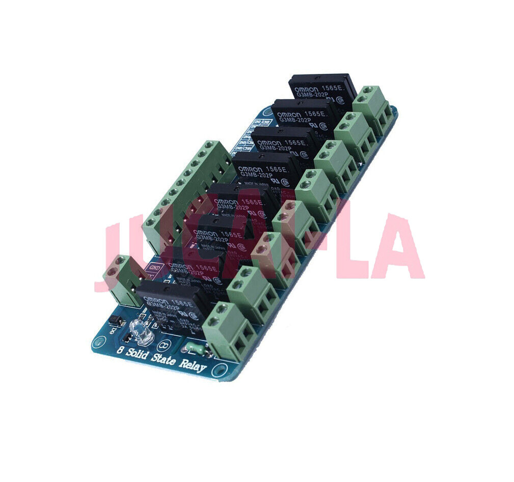 250V 2A 8 Channel SSR G3MB-202P Solid State Relay Module For Arduino M