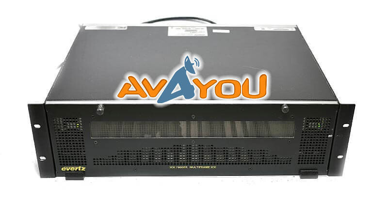 Evertz 7800FR 3RU Frame Redundant Power Supplies Fiber ASI 3G HD 5 Blanks