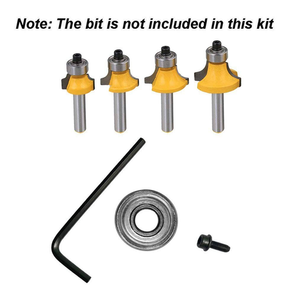 Router Bit Bearing 11pcs/Set 12.7mm Router Bit Attachment Mounted Replacement