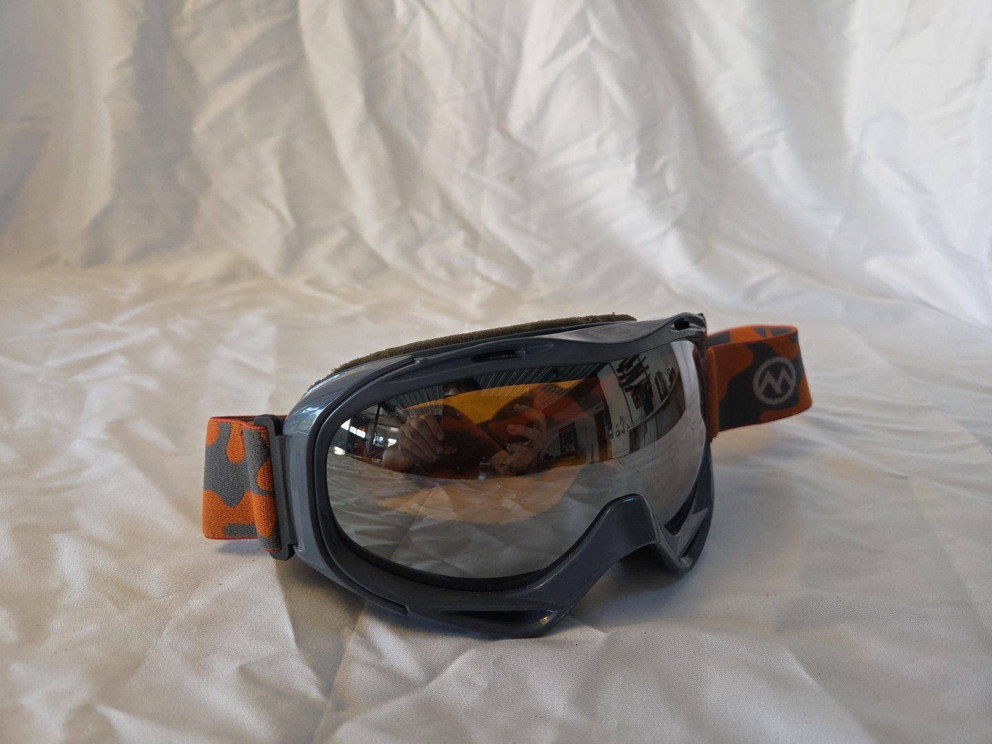 Orange Tinted Skiing Goggles Gray/Orange