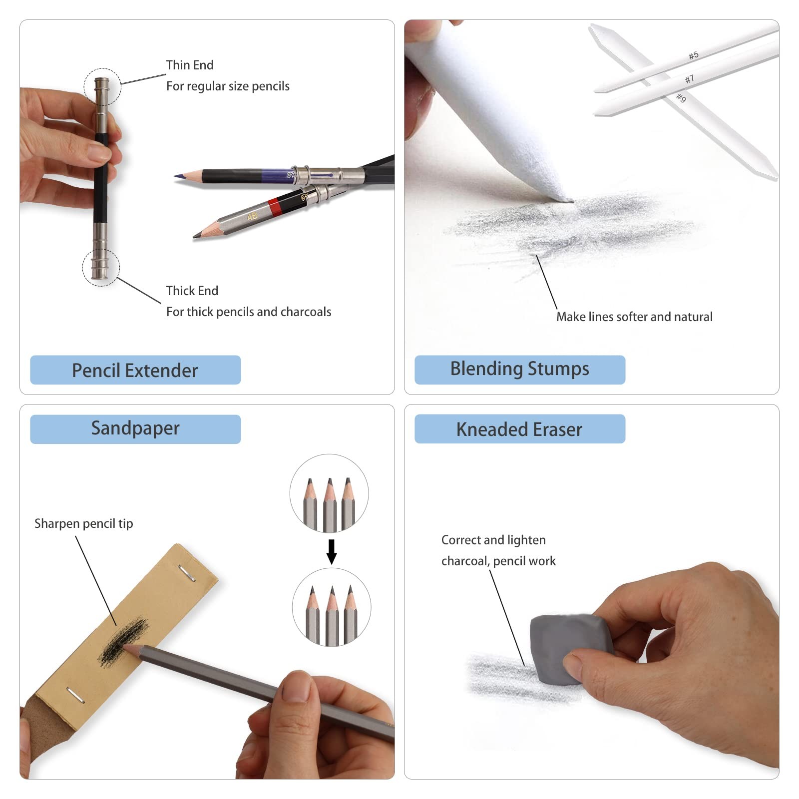 Tioucd 73 Pcs Drawing Kit – Professional Art Supplies Medium, Multicolor