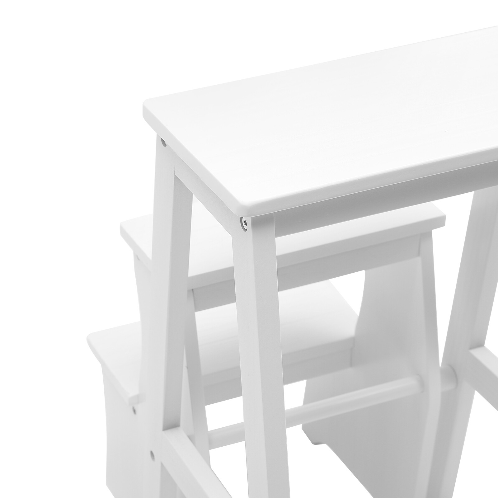 Folding Library Ladder Chair, Lightweight Portable Multifunctional Step Stool