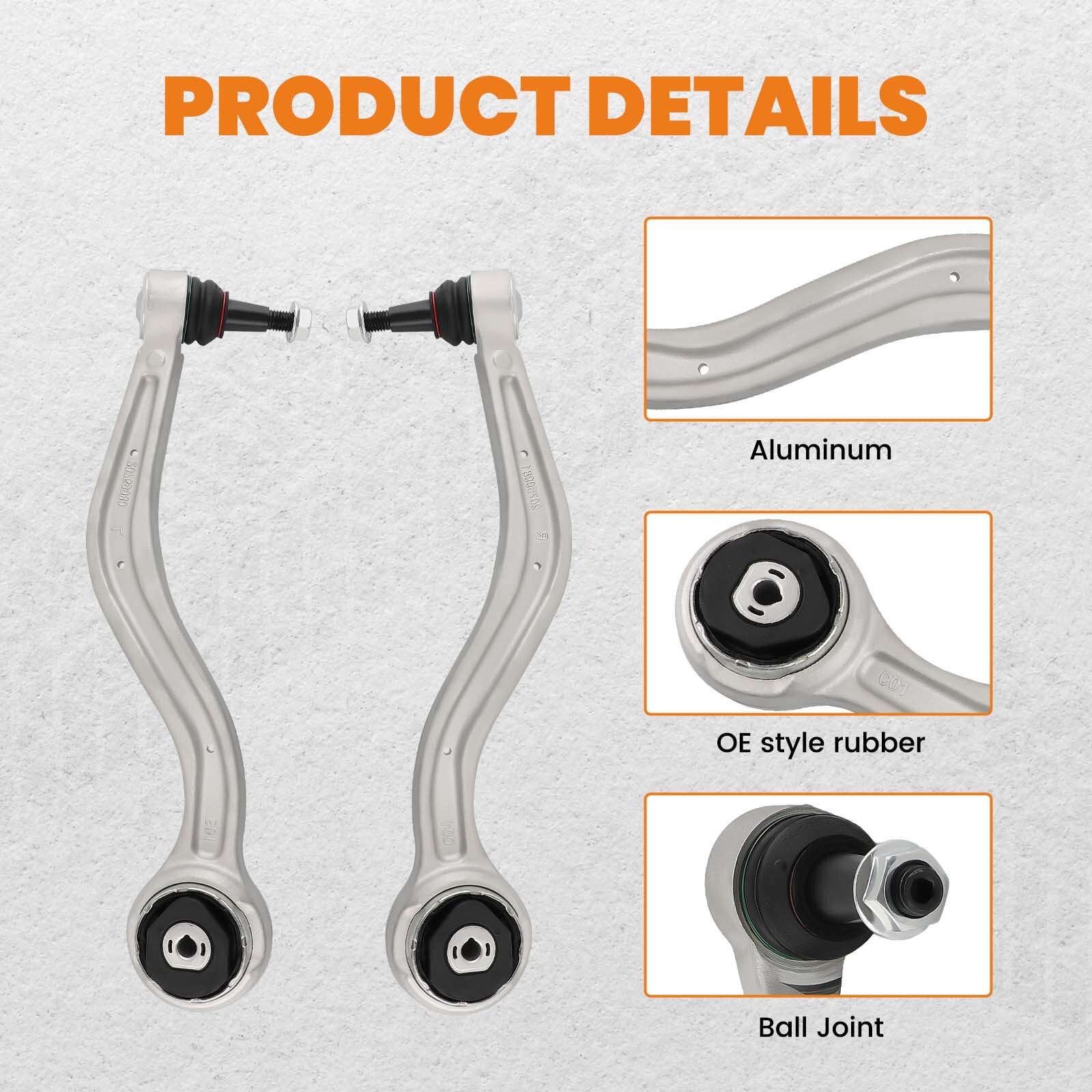Front Left & Right Lower Control Arms For 2013-2018 Cadillac ATS Suspension Kit