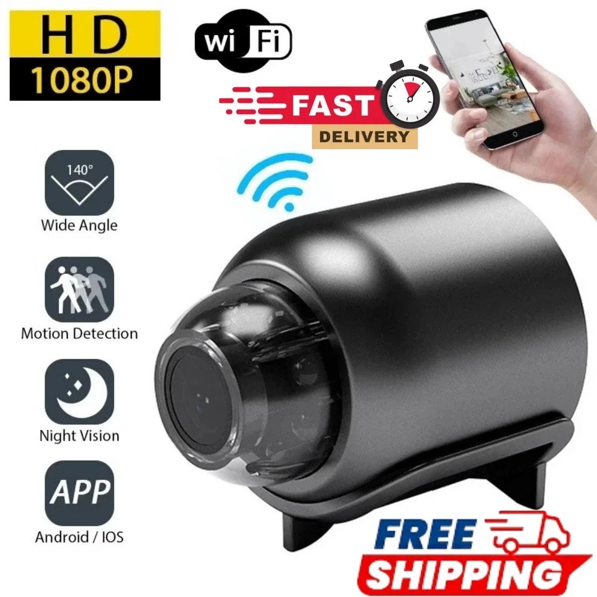 X5 Mini Camera 1080P HD WiFi Wireless Night Vision Security Camera