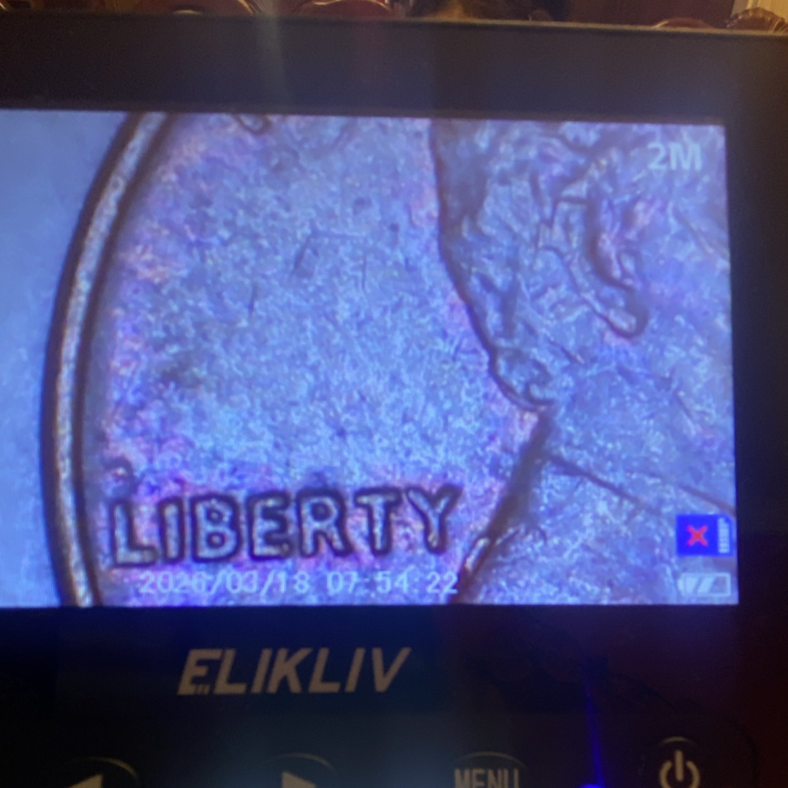 1976-D Rainbow Toning Error Circulated Coin
