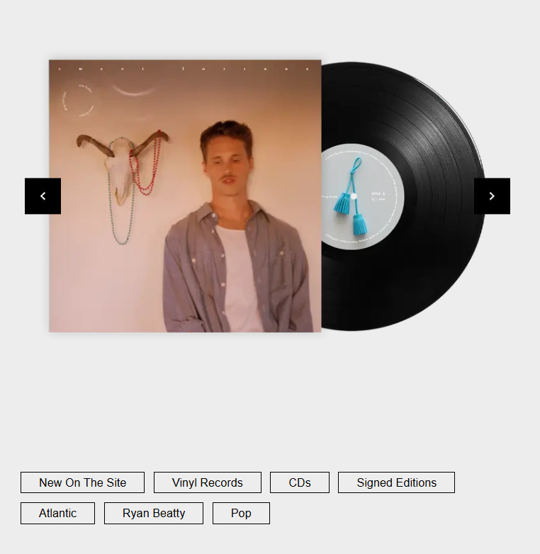 SIGNED Cover - Ryan Beatty - Sweet Fortune Vinyl - Rough Trade