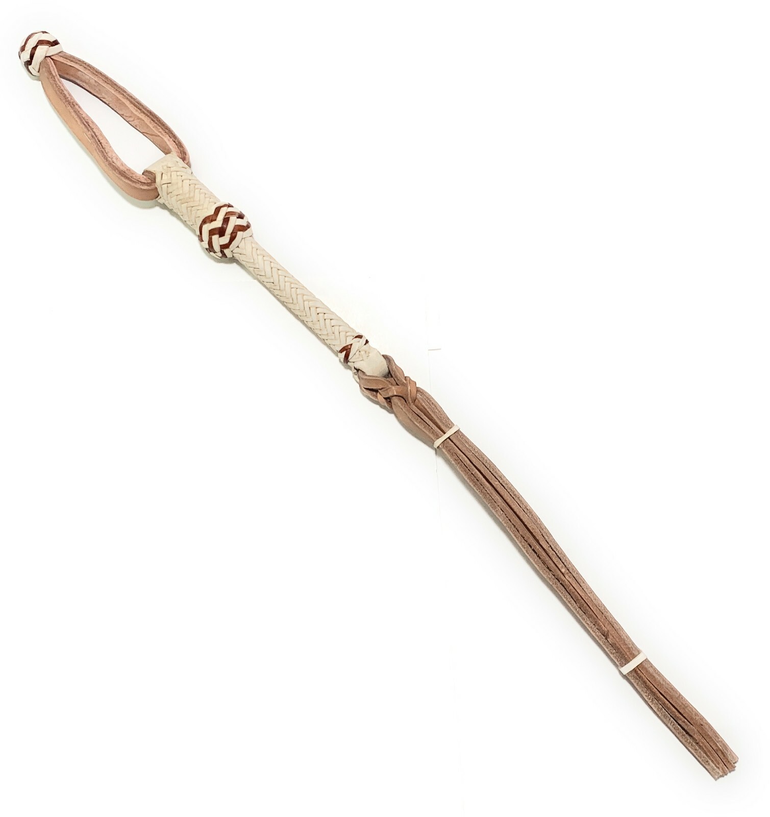CHARRO SADDLE HORSE CUARTA CHARRA GRUESA. CHICOTE DE CUERO. THICK HORSE QUIRT.