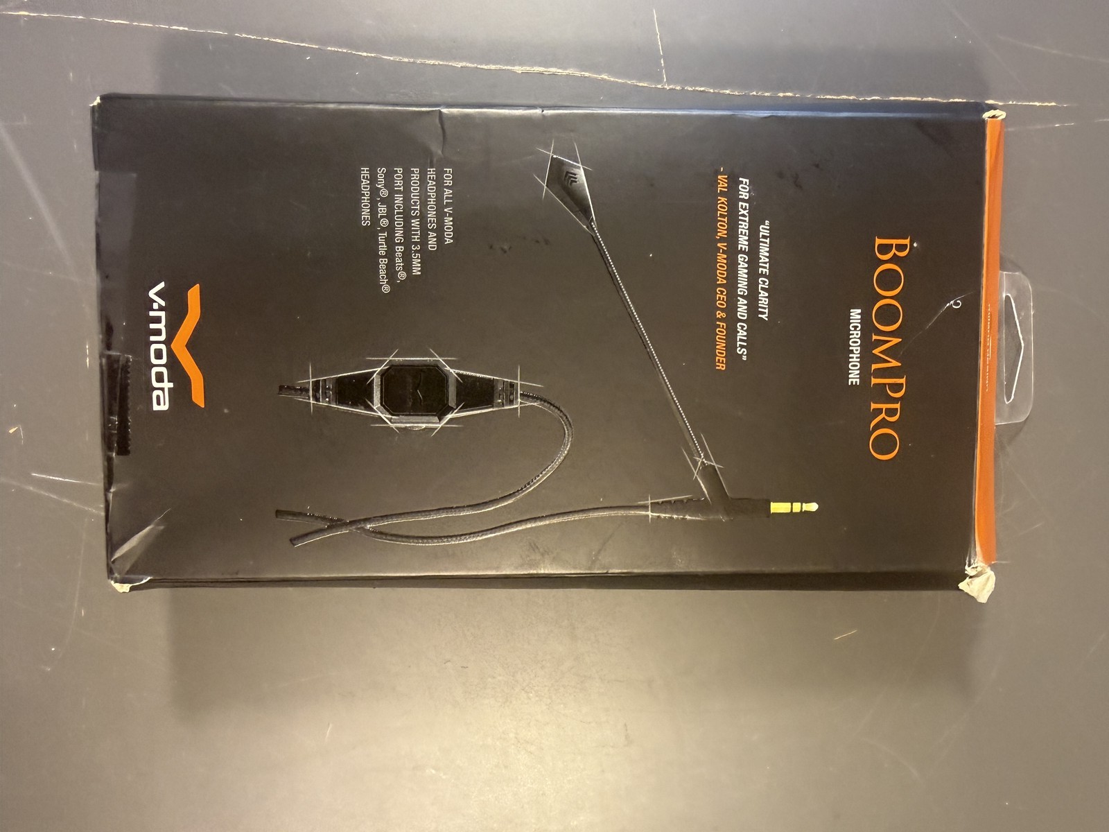 V-MODA BoomPro Microphone for Gaming Calls Headset Adapter Y-Cable Black