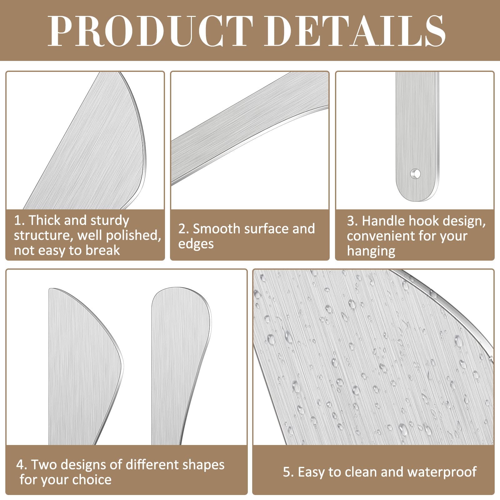 Stainless Steel Pottery Tools Clay Tools 2 Pieces Modeling Sculpture Tools Mo...