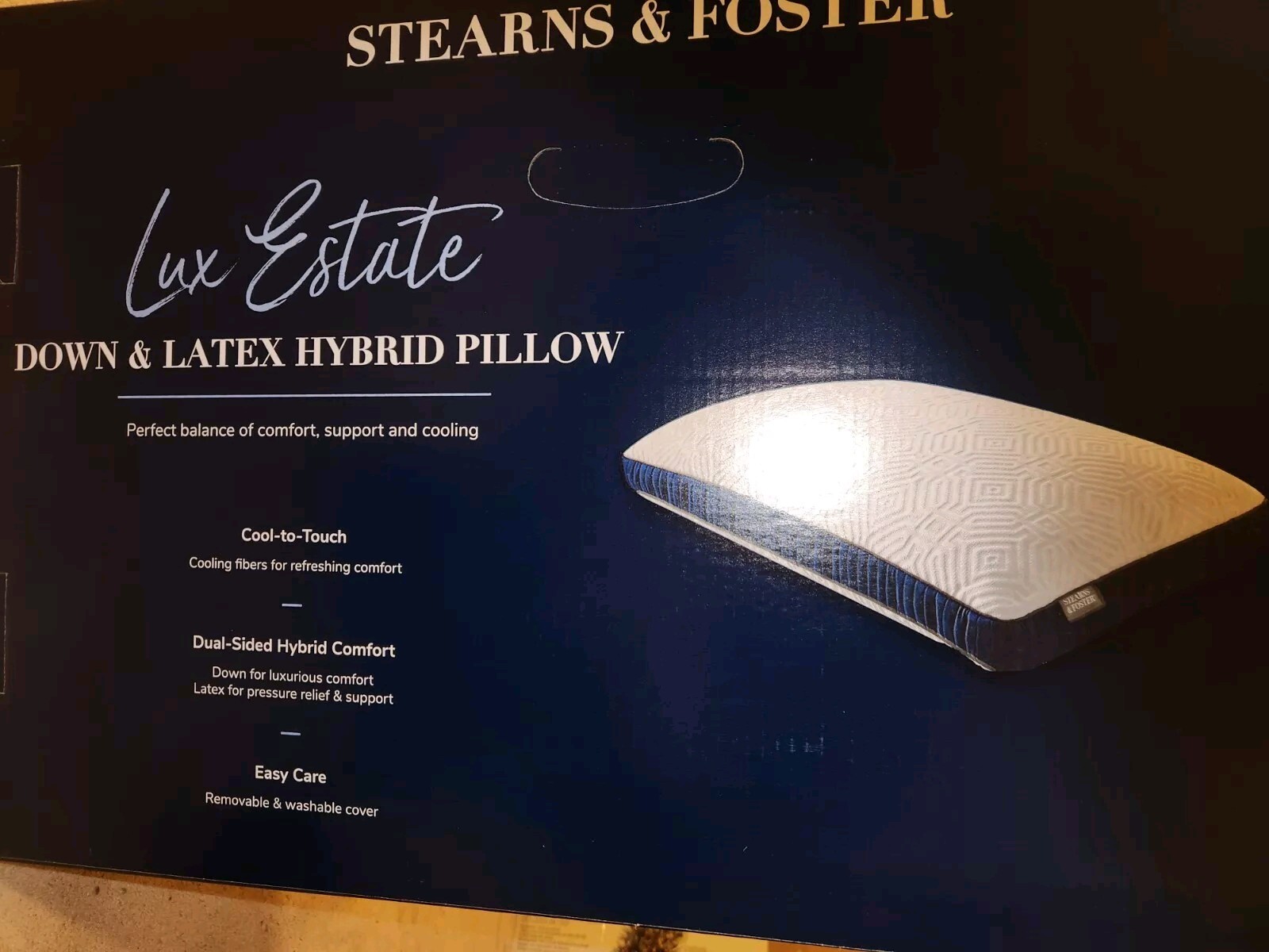 Stearns & Foster Lux Estate Down & Latex Hybrid Queen Pillow