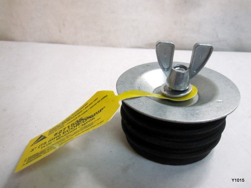 Cherne 271535 Steel Mechanical Econ-O-Grip Test Plug 3in