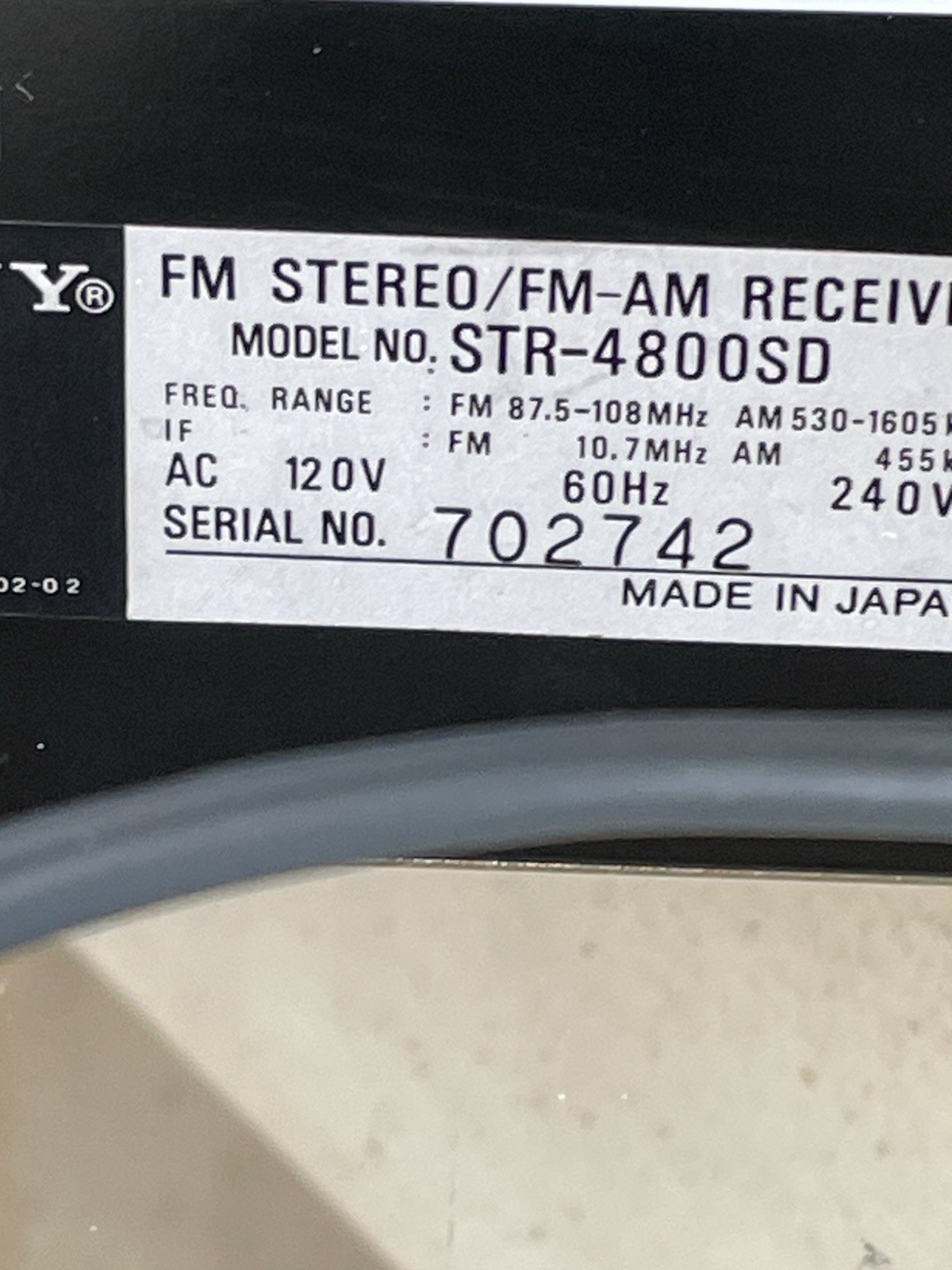Vintage Sony str-4800sd Super Clean