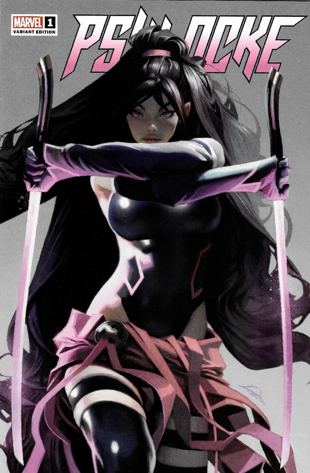 Psylocke #1 Alexander Lozano Trade Exclusive NM (2025) Stock Photo