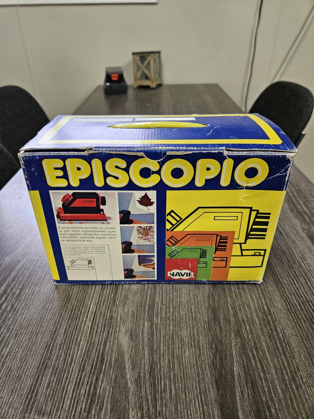 Vintage Wall Projector Navir Episcopio Art  Projector Tested Works!
