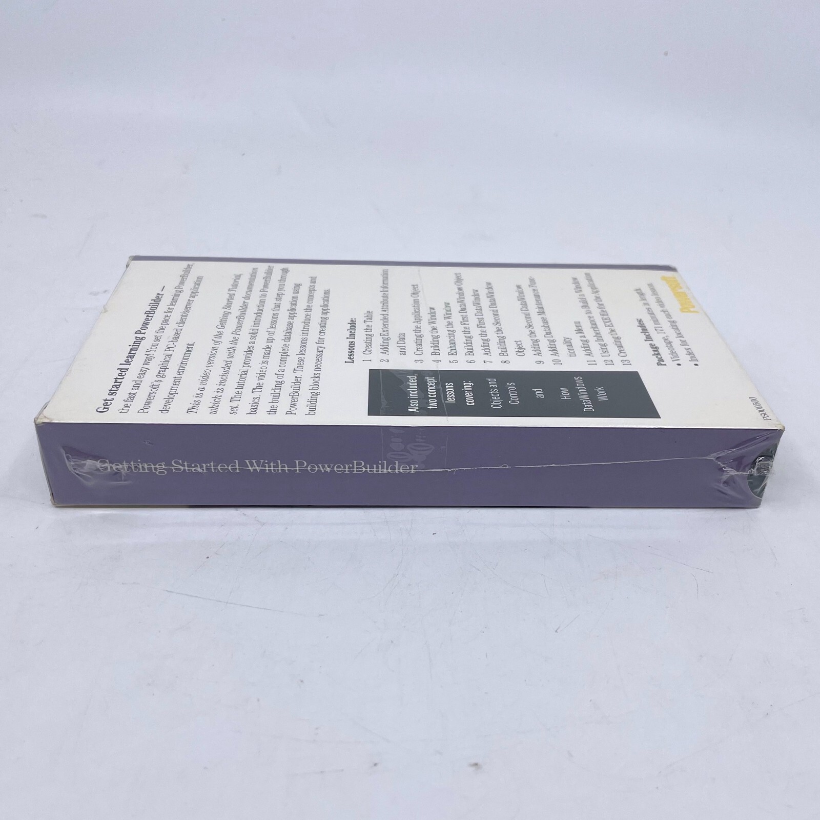 Powersoft Getting Started with PowerBuilder Tutorial VHS Tape