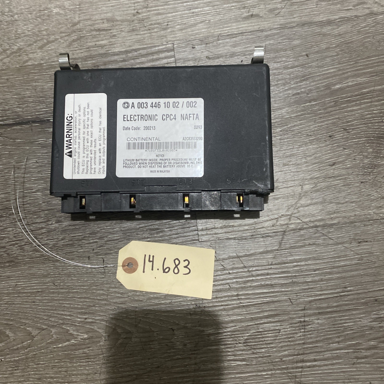 Freightliner Cascadia Electronic - P/N: A 003 446 10 02 /003