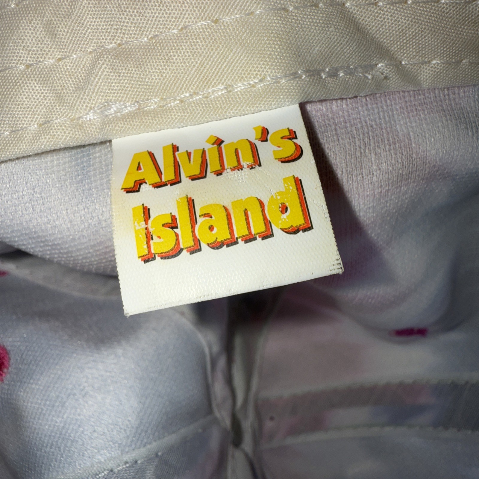 Marco Island w Pineapple FL Tye Dyed white Cotton Hat Cap Hook Loop