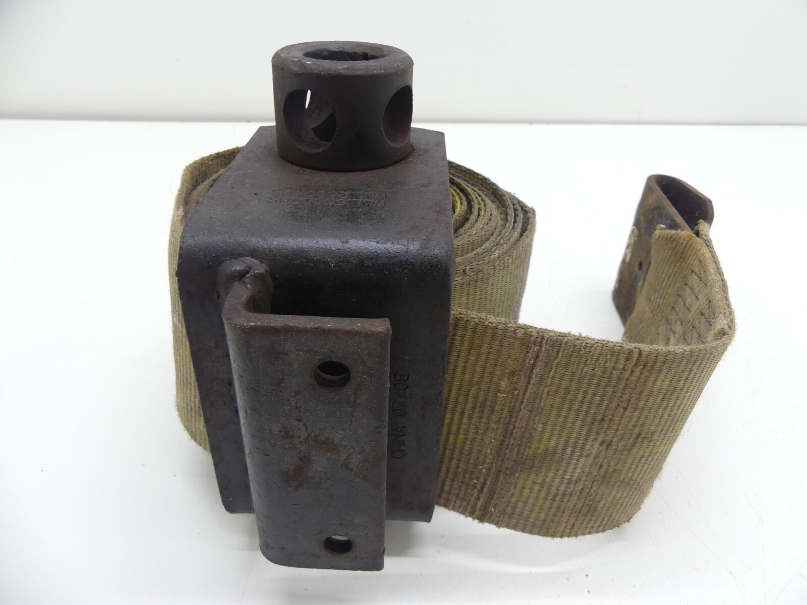 Bolt On Truck Tie Down Winch w/ 4" Hook Strap