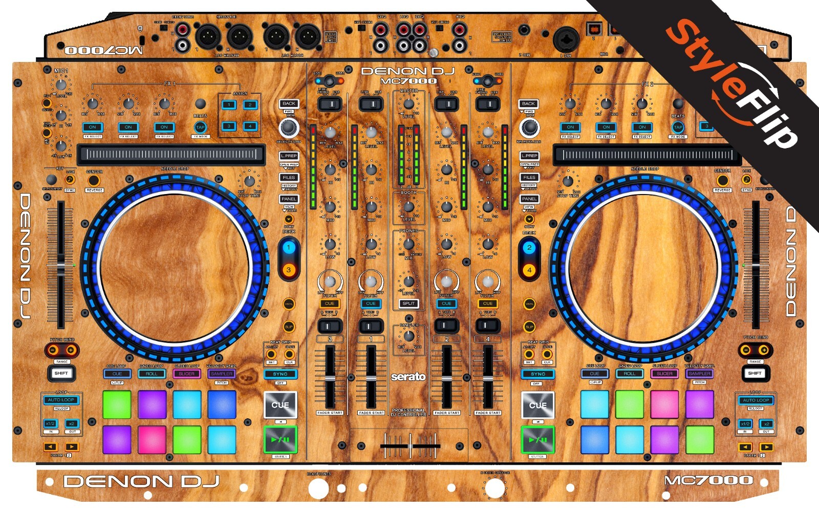 Denon MC7000 Skin | Wood #6 | Protective Decal | StyleFlip Skins
