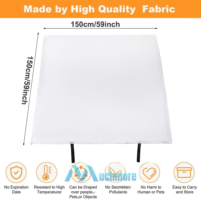 NEW 2-Pack Large Fire Blanket Fireproof For Home Kitchen Office Emergency Safety
