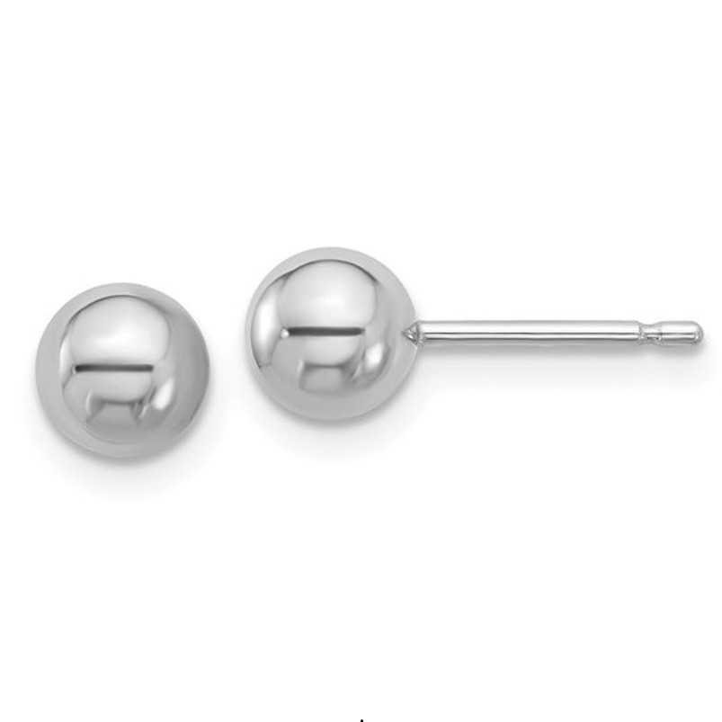 Platinum PT950 Ball Post Stud Earrings 3mm 4mm 5mm 6mm
